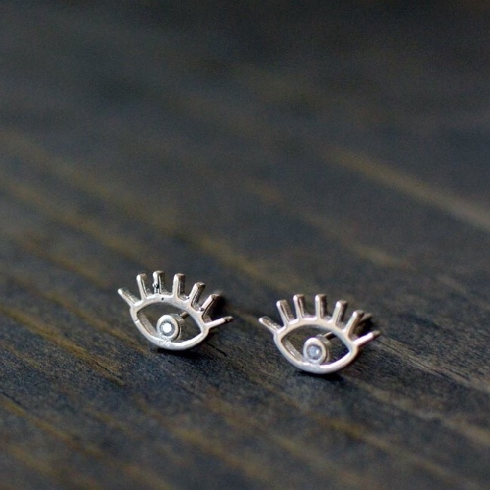 Sterling Bright Eyes Earrings